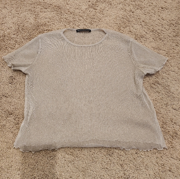 Sheer top with metalic yarn - Picture 1 of 6